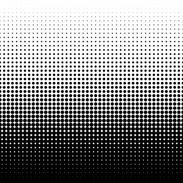 Vector Halftone Dots. Halftone Gradient