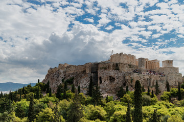 Fototapeta na wymiar Panoramic view of Acropolis in Athens,Greece