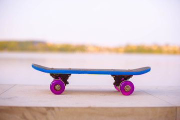 in the park on a skateboard