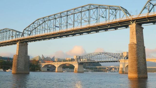 4K Chattanooga and Tennessee River Bridges 2
