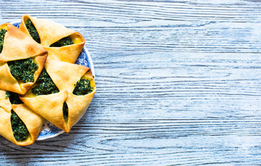 Spinach pie with ricotta cheese