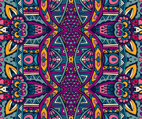 ethnic intricate seamless tribal  pattern 