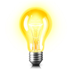 Lamp bulb. 3D illustration