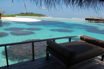 over water bungalow maldives