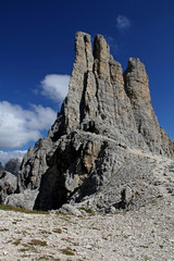 Fototapeta premium le Torri del Vajolet, gruppo del Catinaccio, Dolomiti di Fassa