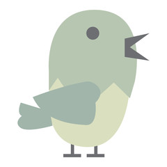 Cute bird vector illustration.
