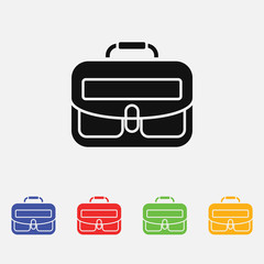 school bag vector icon for web and mobile
