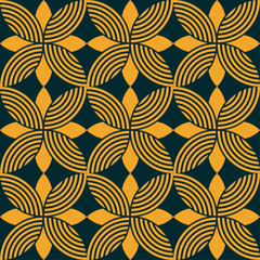 seamless floral ornamental emblem pattern background, vector illustration