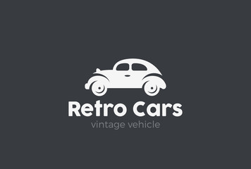 Retro Car Logo vector. Vintage Classic Vehicle Logotype icon