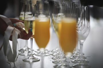 Sektempfang auf der Hochzeit