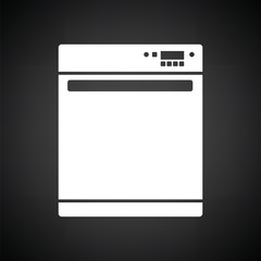 Kitchen dishwasher machine icon
