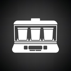Yogurt maker machine icon