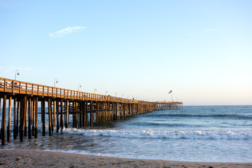 Wooden Pier in Ventura, CA © EuToch