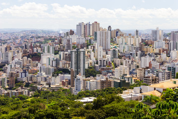 Fototapeta na wymiar City view of Buritis neighborhood - Belo Horizonte, Minas Gerais, Brazil. April 2016