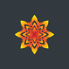 Fire Flame Logo design vector template silhouette. Creative Burn