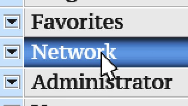Network. My own design of program menu.