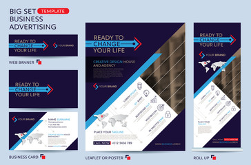 Vector Brochure Flyer design Layout template for business advertising.leaflet template.Cover book presentation portfolio.business card template.web banner.roll up brochure flyer.publication