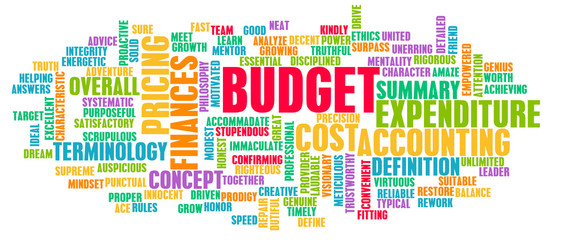 Budget Word Cloud Concept