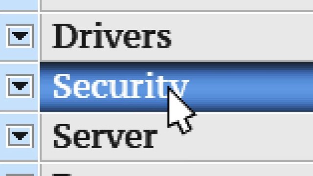 Security. My own design of program menu.