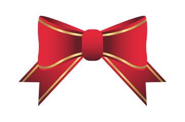 red ribbon vector on a white background