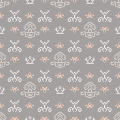 Ethnic Seamless Pattern in Tribal Style
