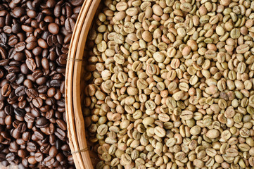 Fototapeta premium Close up of coffee beans for background