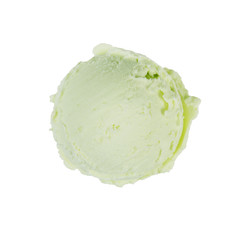 Scoop of creamy ice-cream.