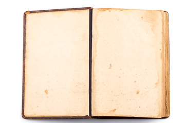 Open Book blank on white