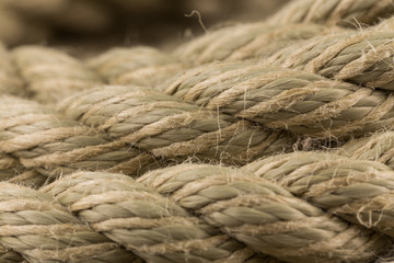 Old rope close up