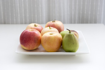 A plate of fruit