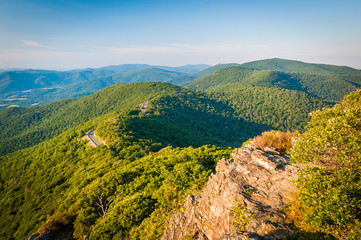 Evening view of the Blue Ridge Mountains from Little Stony Man C