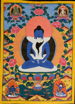 Yab Yum White on Blue