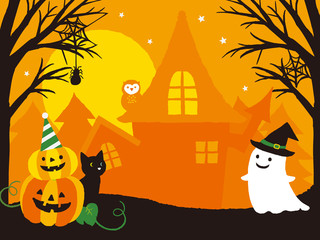 Fototapeta premium ハロウィンパーティ イラスト