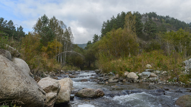 Mountain stream in Sayan