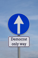 democrat, the only way for the future