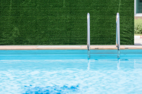 Swimming pool at the garden in the park.