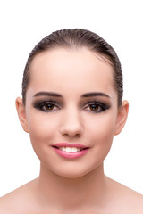 Fototapeta premium Young woman in beauty concept