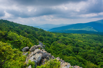 View from South Marshall, along the Appalachian Trail in Shenand
