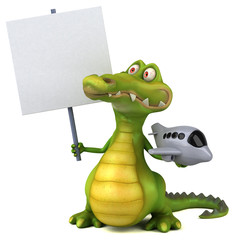 Fototapeta premium Fun crocodile