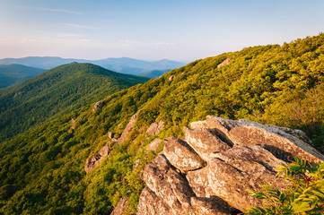 View of the Blue Ridge Mountains from the Pinnacle, along the Ap