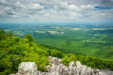 View of the Shenandoah Valley and Blue Ridge Mountains from the