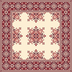 ノルディックスカーフ柄,