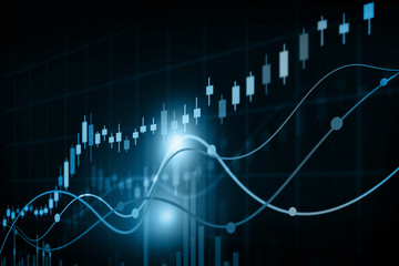 Stock market chart. Financial background .