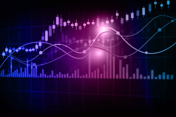 Stock market chart. Financial background