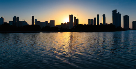 Fototapeta premium Night view of Sharjah UAE