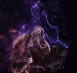 Figure in smoke