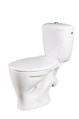 toilet bowl isolated on white background
