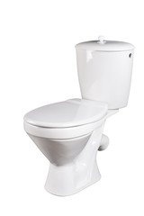 toilet bowl isolated on white background
