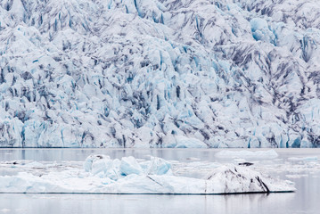 Jokulsarlon is a large glacial lake in southeast Iceland