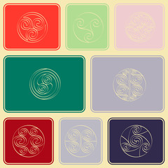 Seamless pattern with irish geometric ornament for your design